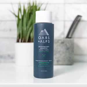 Oars + Alps - Invigorating Men's Shampoo: Sulfate Free, with Tea Tree - Bawston & Tucker - 