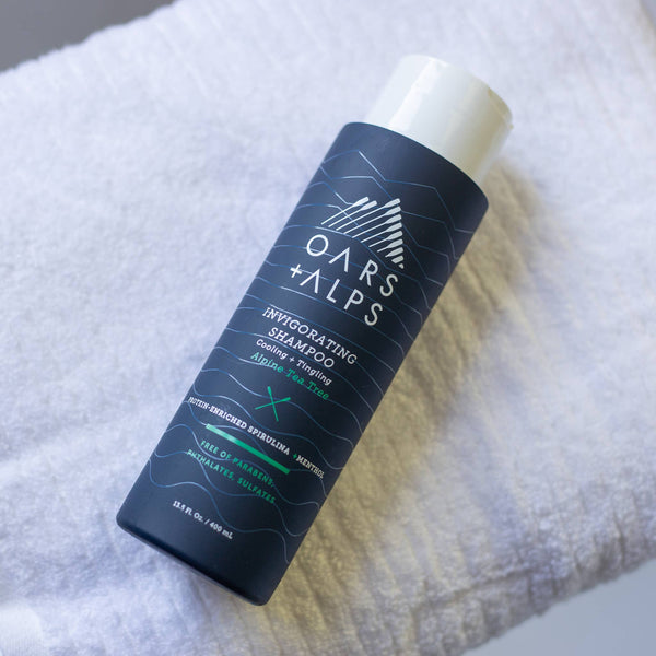 Oars + Alps - Invigorating Men's Shampoo: Sulfate Free, with Tea Tree - Bawston & Tucker - 