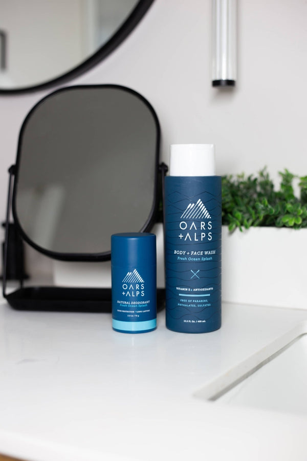 Oars + Alps - Men's Body Wash, Fresh Ocean Splash, Locker Room - Bawston & Tucker - 