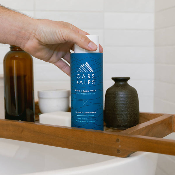 Oars + Alps - Men's Body Wash, Fresh Ocean Splash, Locker Room - Bawston & Tucker - 