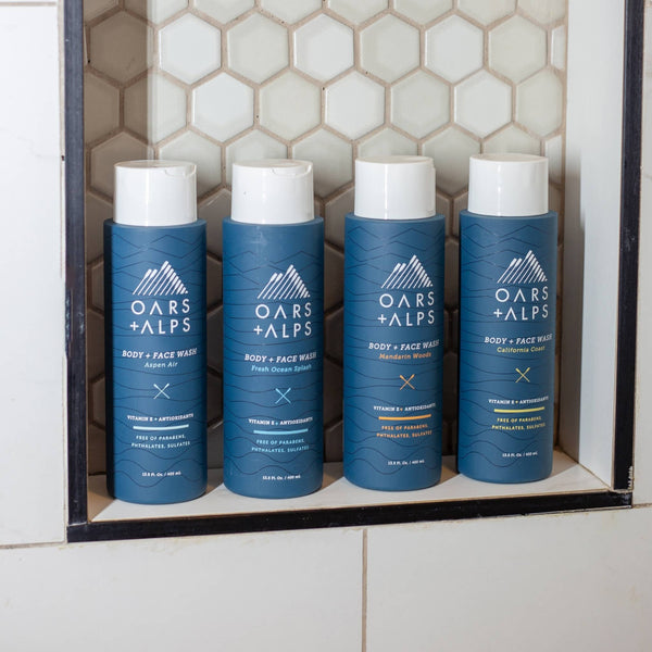 Oars + Alps - Men's Body Wash, Fresh Ocean Splash, Locker Room - Bawston & Tucker - 