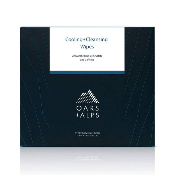 Oars + Alps - Men's Cooling + Cleansing Wipes Exfoliate, Caffeine Post Gym - Bawston & Tucker - 