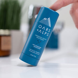 Oars + Alps - Men’s Exfoliating Charcoal Face Wash, Activated Charcoal - Bawston & Tucker - 