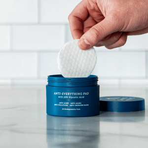 Oars + Alps - Men’s Exfoliating Face Wipes, Glycolic & Salicylic Acid Pads - Bawston & Tucker - 