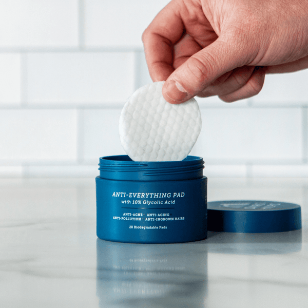 Oars + Alps - Men’s Exfoliating Face Wipes, Glycolic & Salicylic Acid Pads - Bawston & Tucker - 