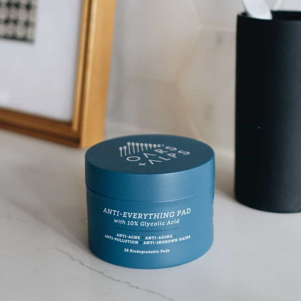 Oars + Alps - Men’s Exfoliating Face Wipes, Glycolic & Salicylic Acid Pads - Bawston & Tucker - 