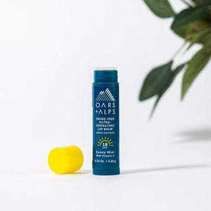 Oars + Alps - Shine-Free SPF 18 Men's Lip Balm, Sunny Mint Scent, 36ct CDU - Bawston & Tucker -