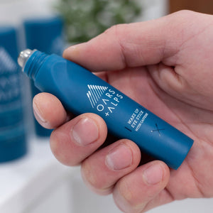 Oars + Alps - Wake Up Men's Eye Roller and Eye Depuffer, Caffeine Infused - Bawston & Tucker - 