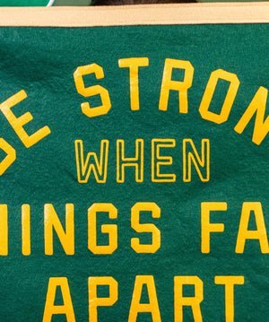 Oxford Pennant - Be Strong When Things Fall Apart Camp Flag • blink-182 x Oxford Pennant - Bawston & Tucker -