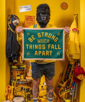 Oxford Pennant - Be Strong When Things Fall Apart Camp Flag • blink-182 x Oxford Pennant - Bawston & Tucker -