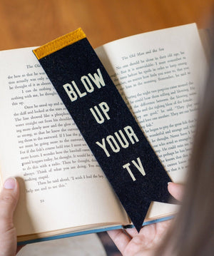 Oxford Pennant - Blow Up Your TV Bookmark • John Prine x Oxford Pennant - Bawston & Tucker - 