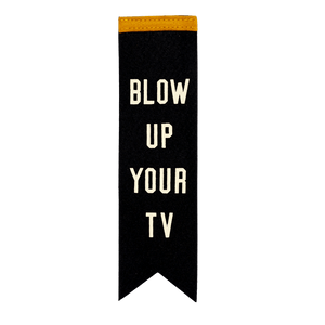 Oxford Pennant - Blow Up Your TV Bookmark • John Prine x Oxford Pennant - Bawston & Tucker - 
