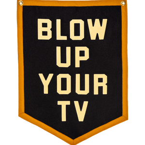 Oxford Pennant - Blow Up Your TV Camp Flag • John Prine x Oxford Pennant - Bawston & Tucker - 