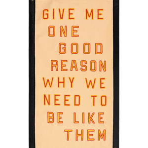 Oxford Pennant - Give Me One Good Reason Why We Need To Be Like Them Camp Flag • Blink-182 x Oxford Pennant - Bawston & Tucker -