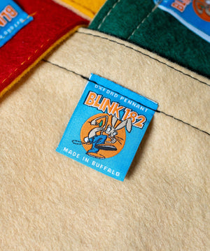 Oxford Pennant - Give Me One Good Reason Why We Need To Be Like Them Camp Flag • Blink-182 x Oxford Pennant - Bawston & Tucker -