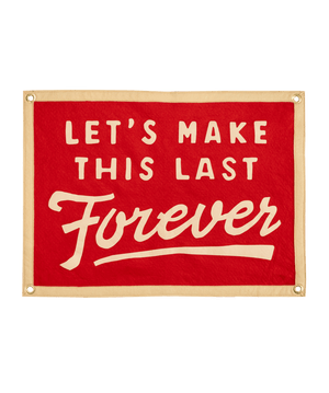 Oxford Pennant - Let's Make This Last Forever Camp Flag • blink-182 x Oxford Pennant - Bawston & Tucker -