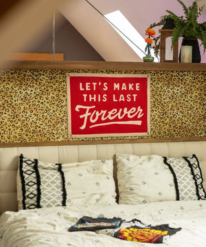Oxford Pennant - Let's Make This Last Forever Camp Flag • blink-182 x Oxford Pennant - Bawston & Tucker -