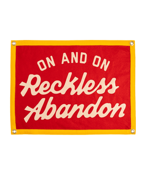 Oxford Pennant - On And On Reckless Abandon Camp Flag • blink-182 x Oxford Pennant - Bawston & Tucker -