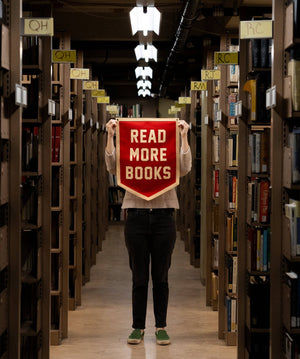 Oxford Pennant - Read More Books Camp Flag - Bawston & Tucker - 