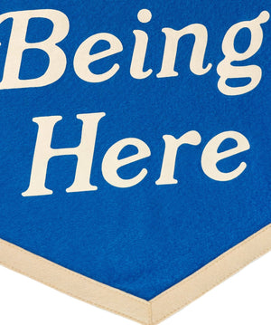 Oxford Pennant - Thank You For Being Here Camp Flag - Bawston & Tucker - 