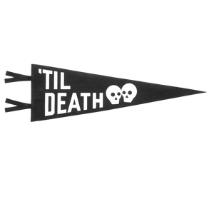Oxford Pennant - Til Death Wedding Pennant - Bawston & Tucker -