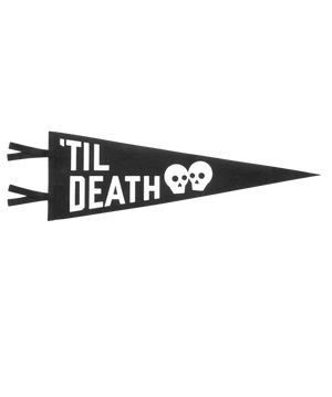 Oxford Pennant - Til Death Wedding Pennant - Bawston & Tucker -