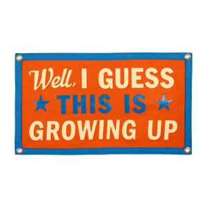 Oxford Pennant - Well, I Guess This Is Growing Up Camp Flag • Blink - 182 x Oxford Pennant - Bawston & Tucker - 