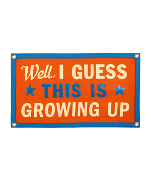 Oxford Pennant - Well, I Guess This Is Growing Up Camp Flag • Blink - 182 x Oxford Pennant - Bawston & Tucker - 