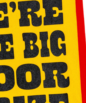 Oxford Pennant - We're The Big Door Prize Camp Flag • John Prine x Oxford Pennant - Bawston & Tucker -