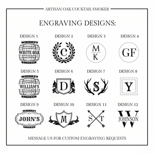Personalized Cocktail Smoker Kit - Bawston & Tucker -