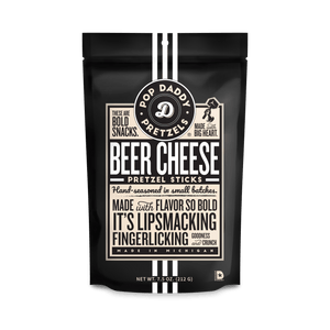 Pop Daddy Snacks - Pop Daddy – Beer Cheese Seasoned Pretzels 7.5oz - Bawston & Tucker - 