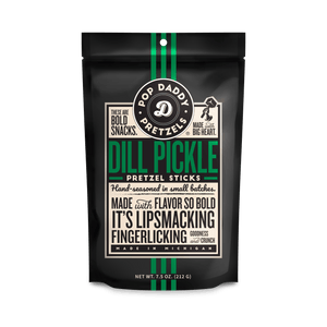 Pop Daddy Snacks - Pop Daddy – Dill Pickle Seasoned Pretzels 7.5oz - Bawston & Tucker - 