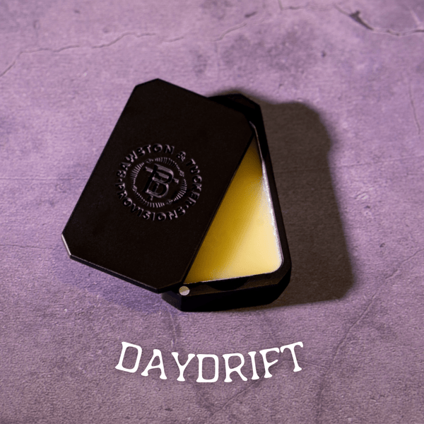 Pre - Order Solid Cologne - Daydrift - 0.35 oz Liner + Vessel - Bawston & Tucker - Solid Cologne