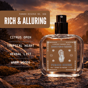 Pumaro Reserve Extrait de Parfum – Sandalwood, Tonka Bean & Citrus – 50ml Spray - Bawston & Tucker - Extrait de Parfume Spray