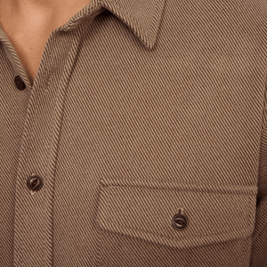 PX - Ultra Soft 2 Pocket Long Sleeve Shirt - Mocha - Bawston & Tucker -