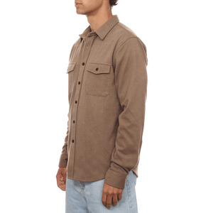 PX - Ultra Soft 2 Pocket Long Sleeve Shirt - Mocha - Bawston & Tucker -
