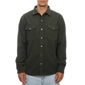 PX - Warm Olive Corduroy Jacket With A Printed Microfiber Lining - Bawston & Tucker -