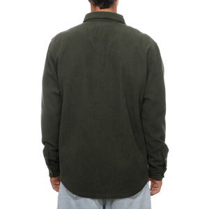PX - Warm Olive Corduroy Jacket With A Printed Microfiber Lining - Bawston & Tucker -