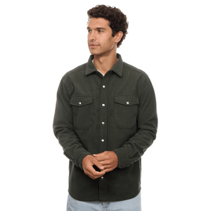 PX - Warm Olive Corduroy Jacket With A Printed Microfiber Lining - Bawston & Tucker -