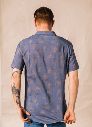 Pyknic - Adios Burritos Casual Button Down Shirt Men & Women - Bawston & Tucker - 