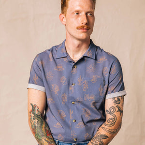Pyknic - Adios Burritos Casual Button Down Shirt Men & Women - Bawston & Tucker - 