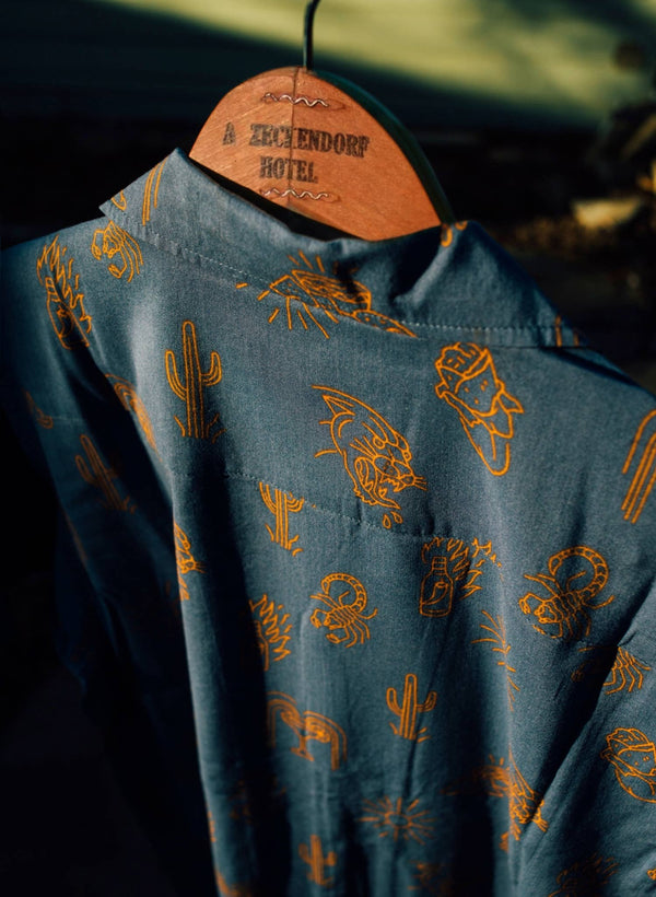 Pyknic - Adios Burritos Casual Button Down Shirt Men & Women - Bawston & Tucker - 