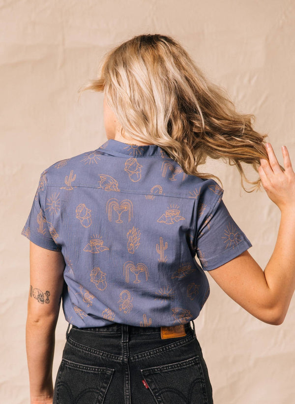 Pyknic - Adios Burritos Casual Button Down Shirt Men & Women - Bawston & Tucker - 
