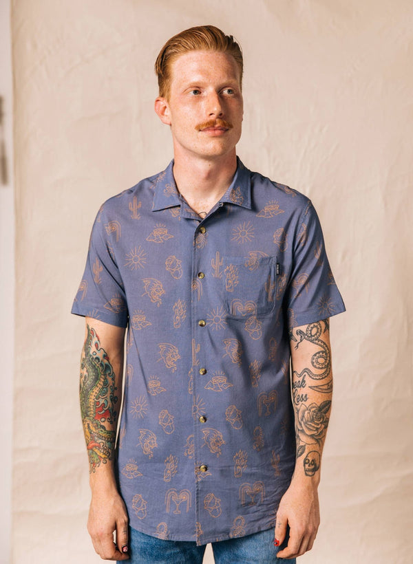 Pyknic - Adios Burritos Casual Button Down Shirt Men & Women - Bawston & Tucker - 