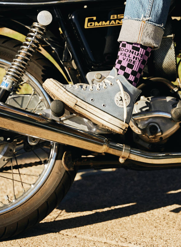 Pyknic - Donut Kill My Vibe Comfy Crew Socks - Bawston & Tucker - 