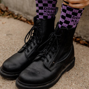 Pyknic - Donut Kill My Vibe Comfy Crew Socks - Bawston & Tucker - 