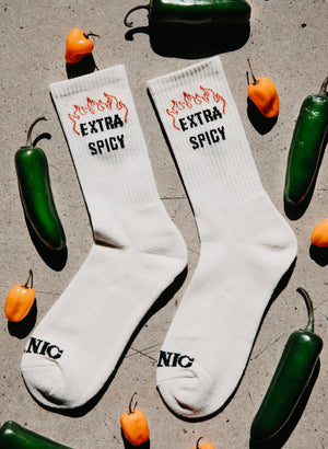 Pyknic - Extra Spicy Socks, Fun Socks - Bawston & Tucker - 