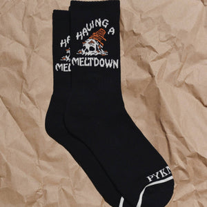 Pyknic - Having a Meltdown Vintage - Style Crew Socks - Bawston & Tucker - 