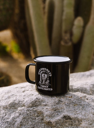Pyknic - Over Worked Under Caffeinated Mug - Bawston & Tucker - 