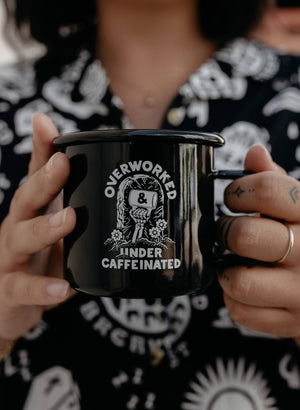 Pyknic - Over Worked Under Caffeinated Mug - Bawston & Tucker - 